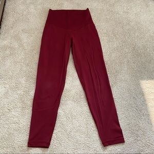 Red aerie leggings